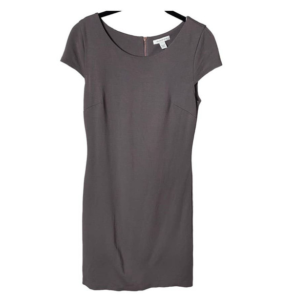 Boston Proper Dresses & Skirts - Women's Boston Proper Cap Sleeve Knit Short Sleeve Casual Sheath Dress Taupe 6